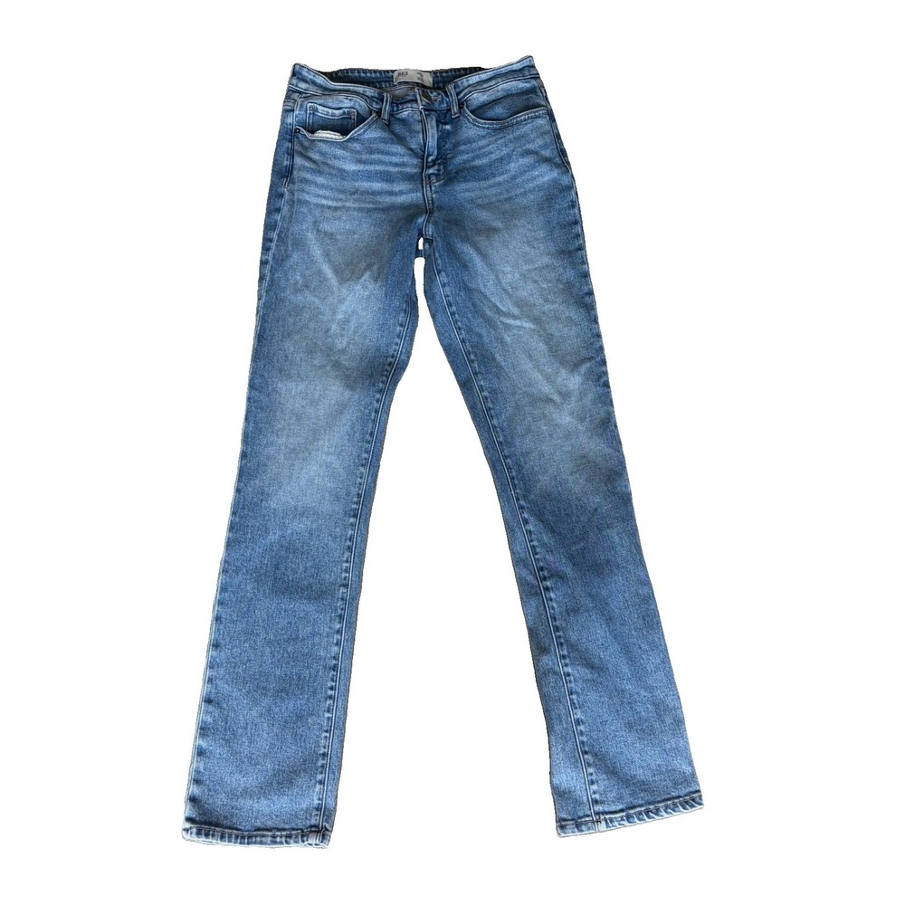 Women's BKE Andi Slim‎ Fit Stretch Jeans 29/32 Light Wash Mid Rise Straight Leg
